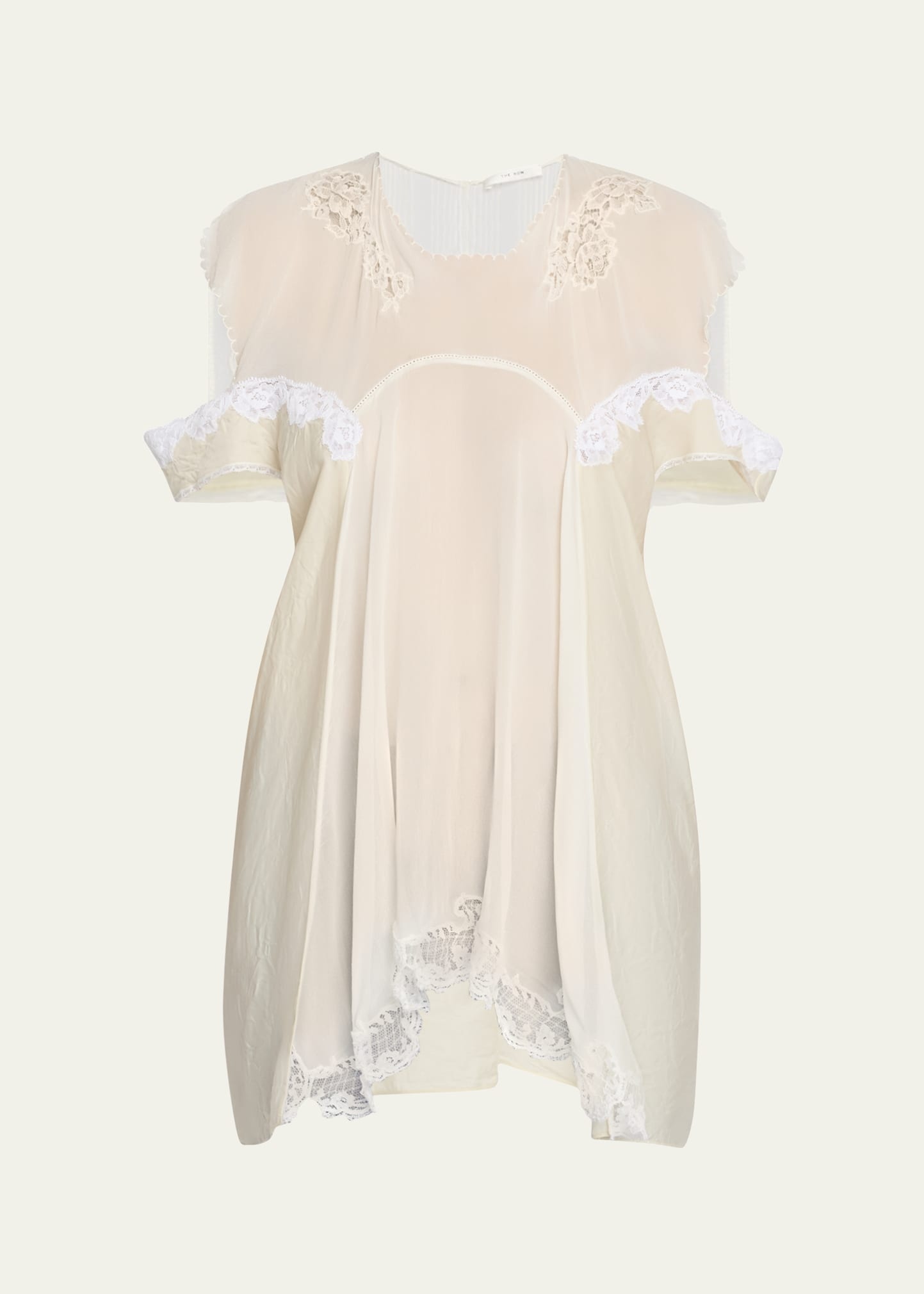 Desy Lace Cold-Shoulder Top - 1