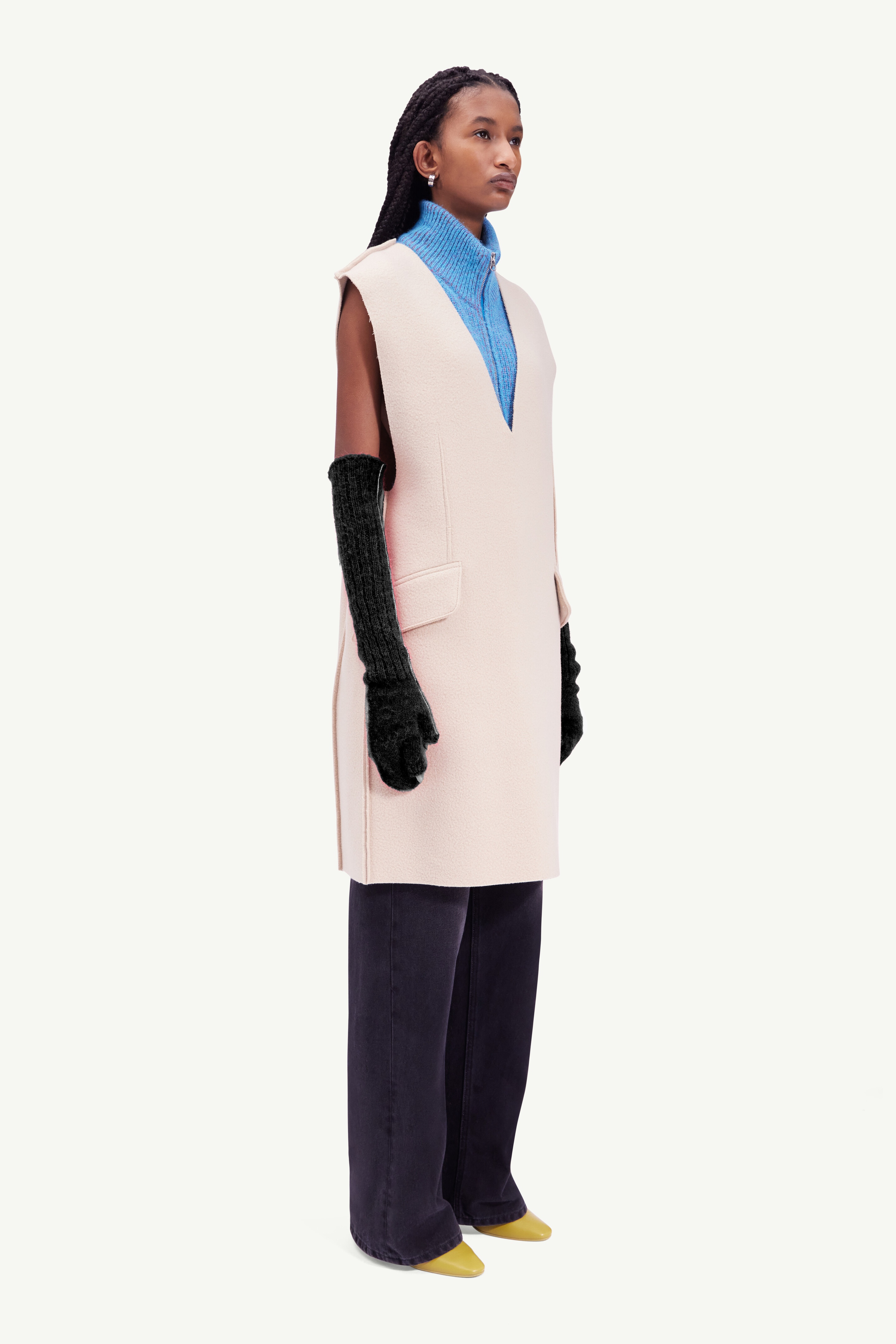 Wool sleeveless dress - 3