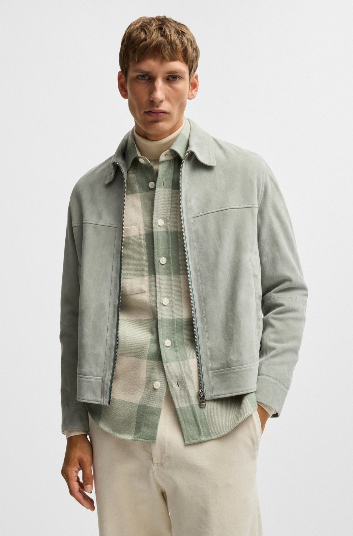 RELAXED-FIT SHIRT IN CHECKED COTTON FLANNEL - 6