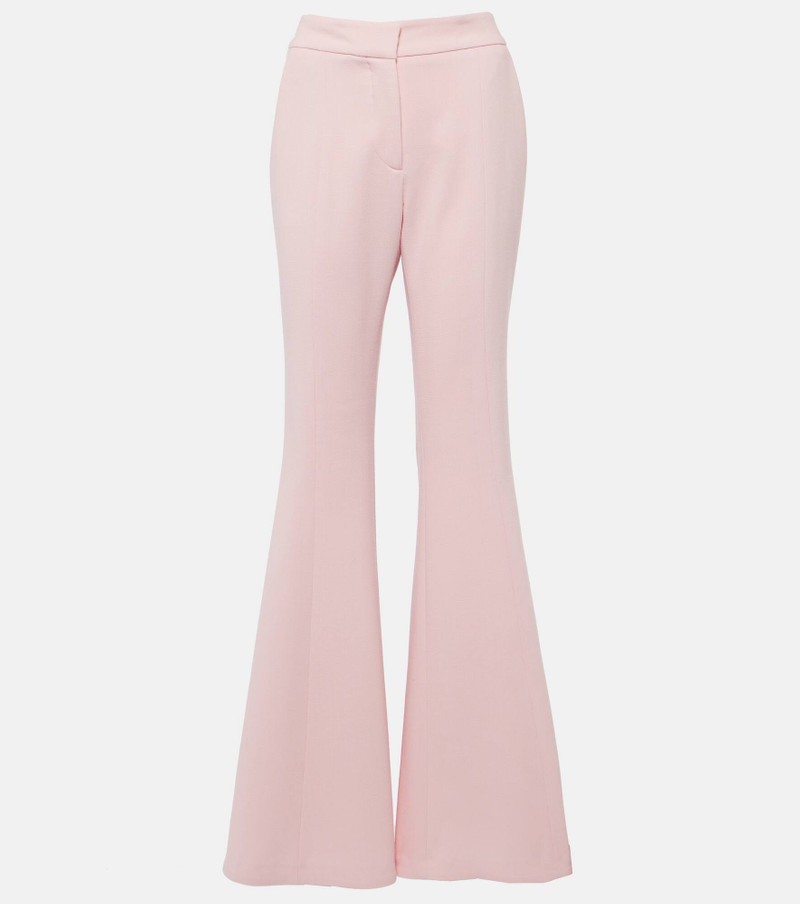 Desmond virgin wool crêpe flared pants 1