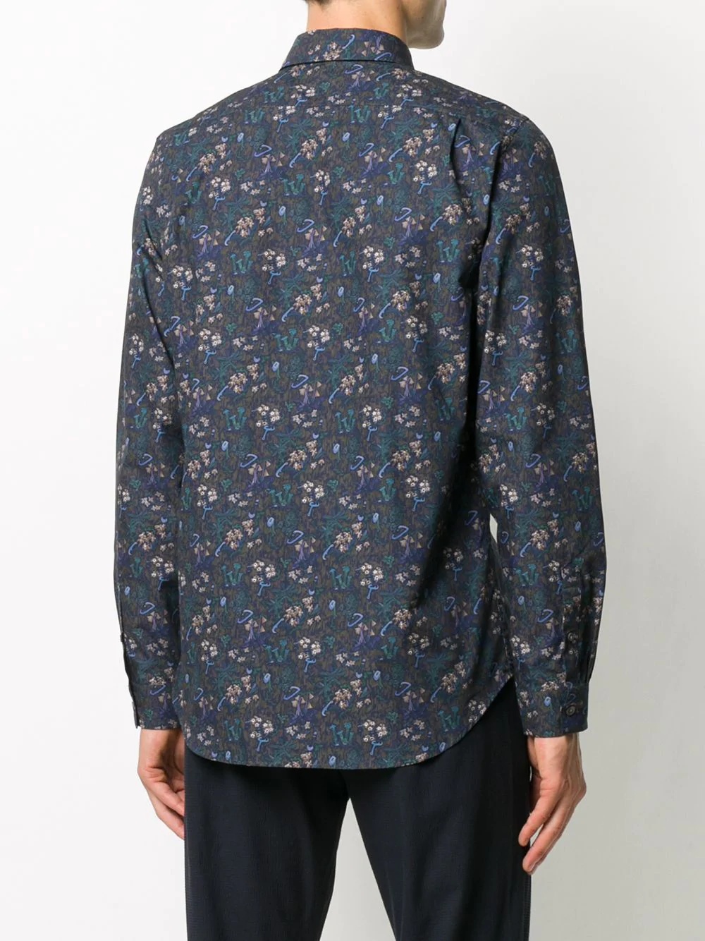 floral print tailored shirt - 4