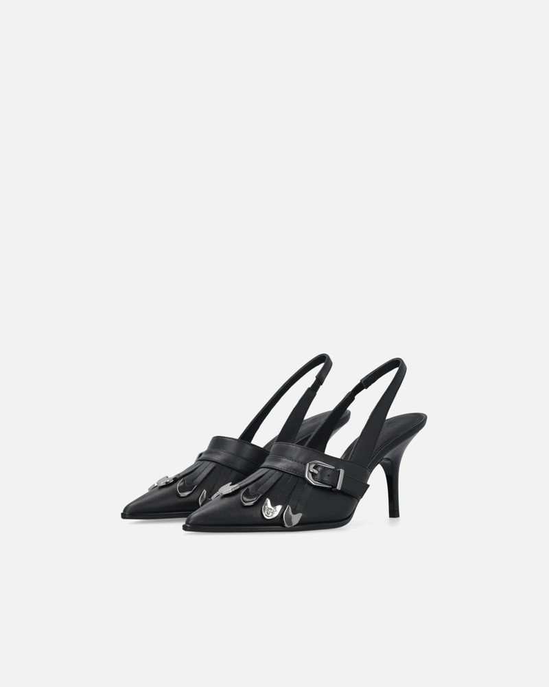 LEATHER SLINGBACKS WITH SADDLERY-INSPIRED DETAILS 6