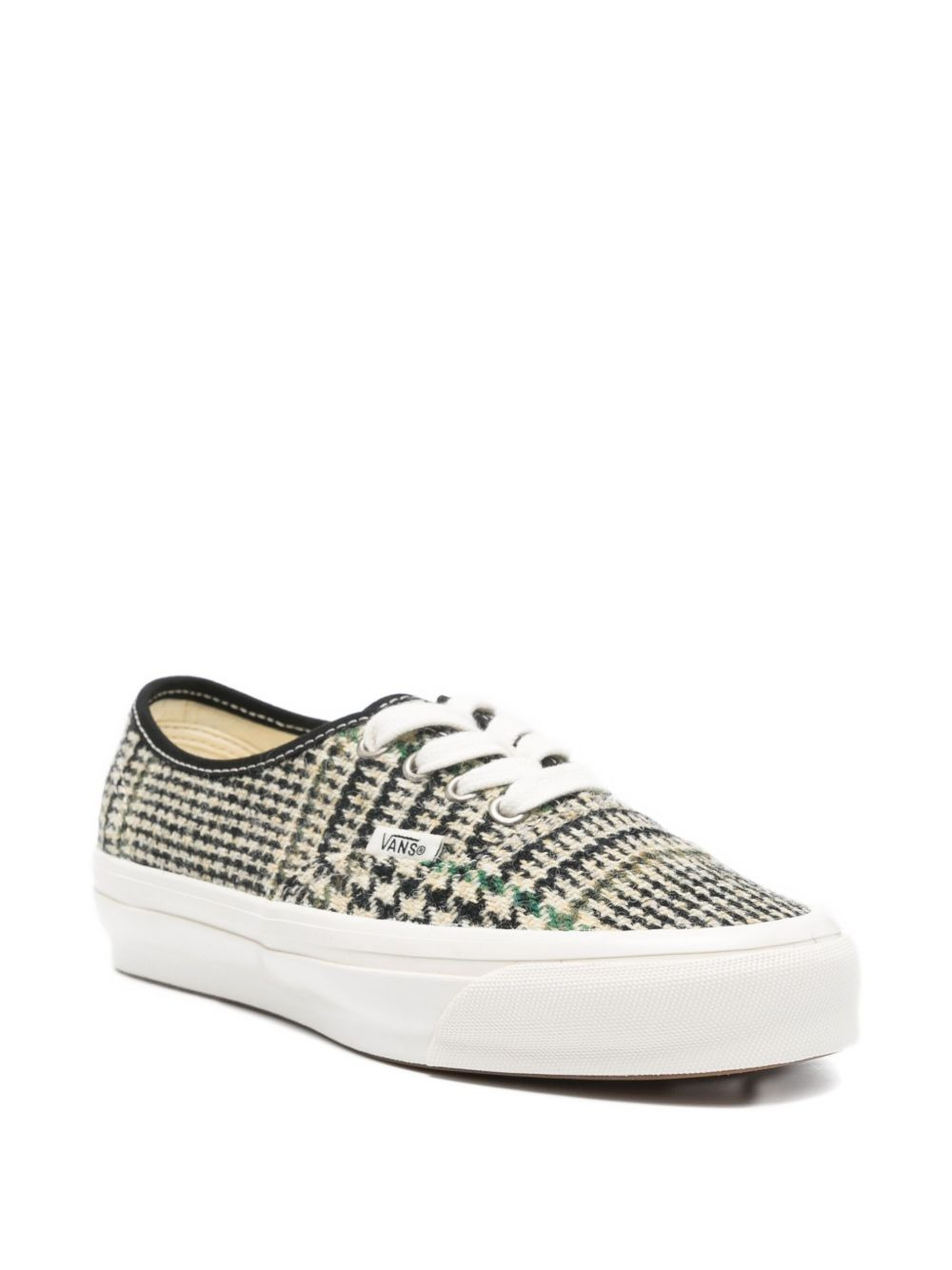 check tweed sneakers - 2