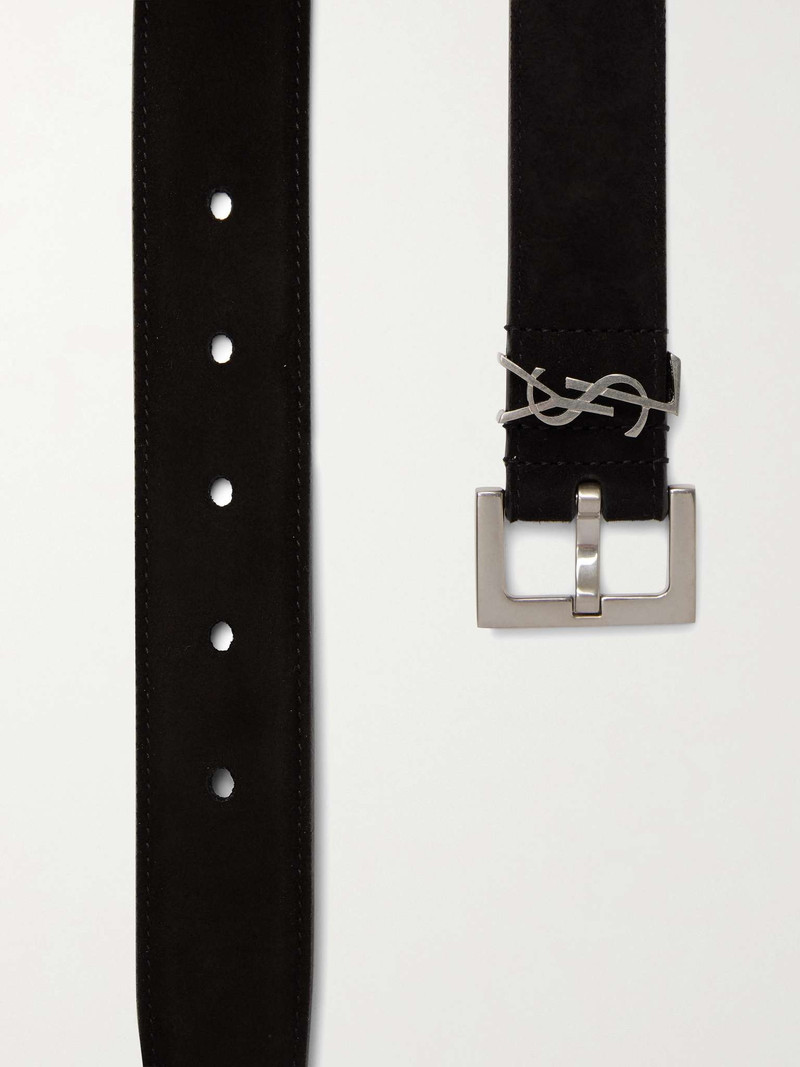 SAINT LAURENT Suede Belt outlook
