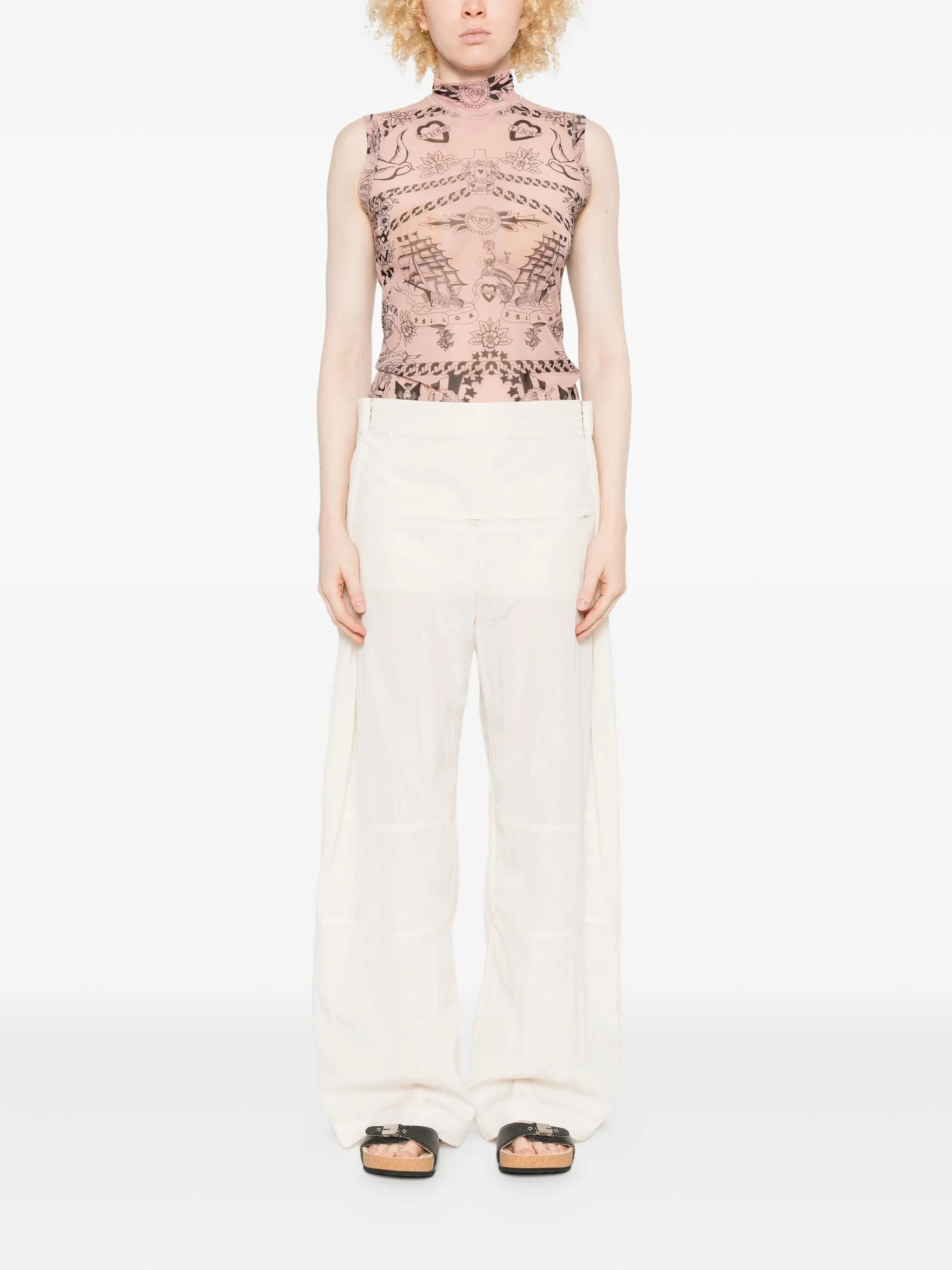 Pinko Printed High-neck Top - 2