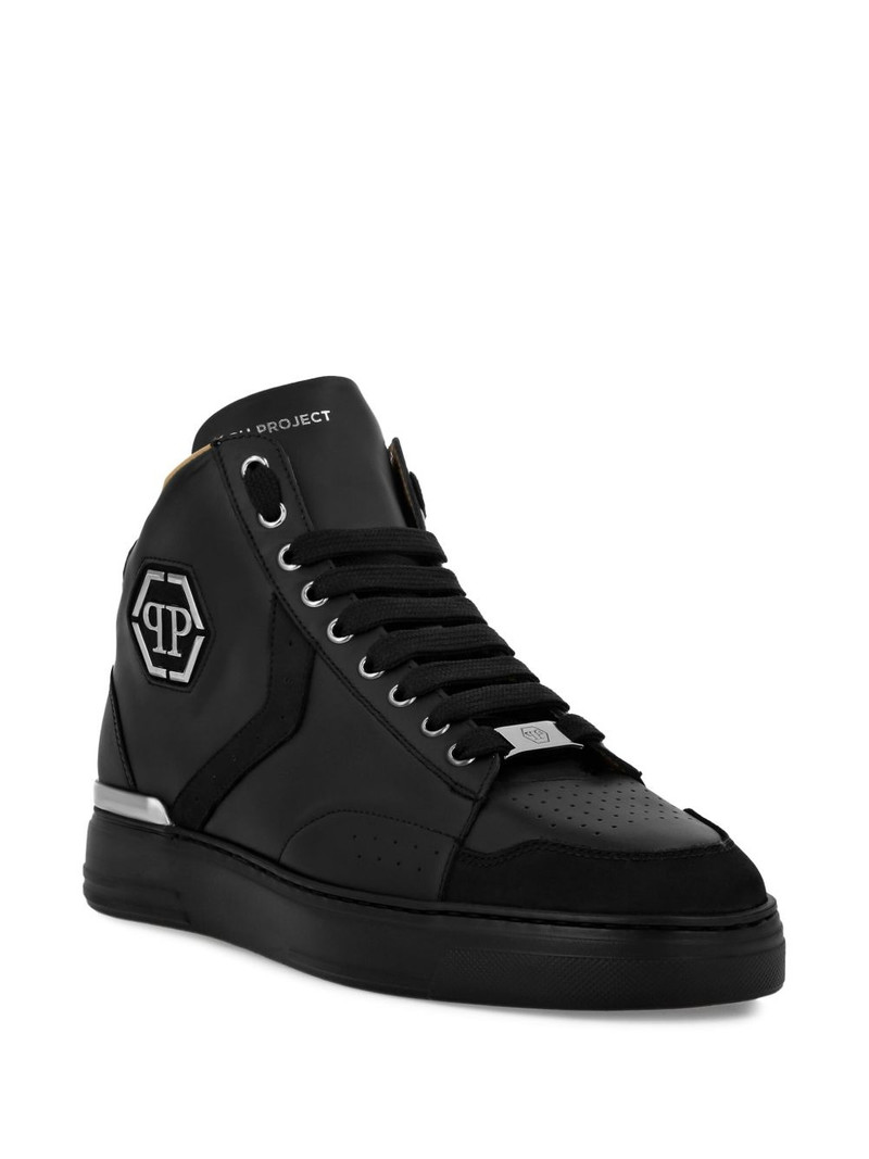 PHILIPP PLEIN logo-patch sneakers outlook