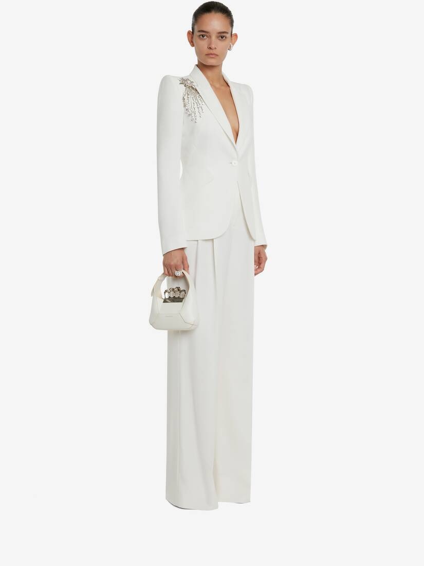 Women's Astral Jewel Peak Shoulder Jacket in Light Ivory - 5