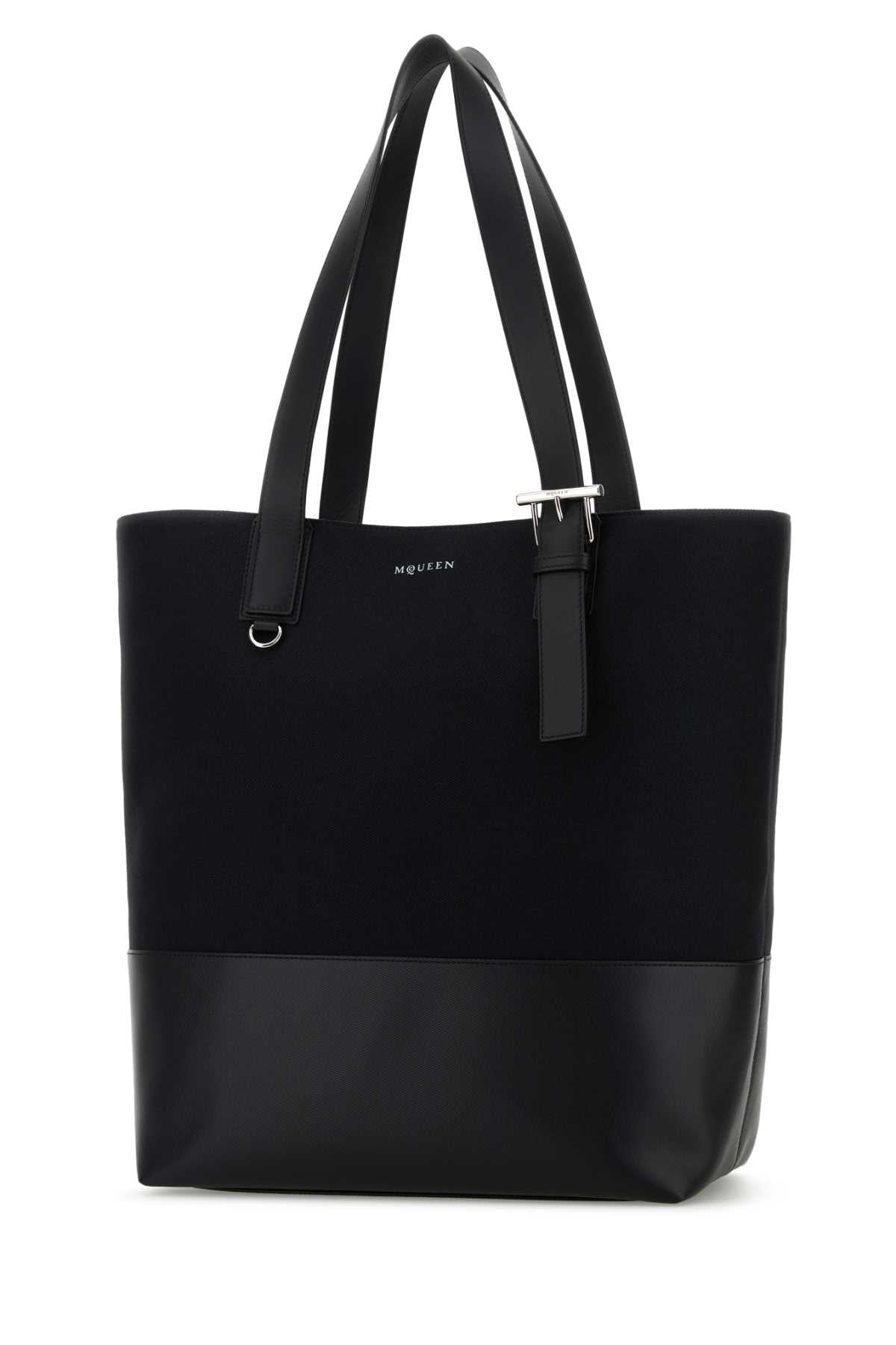 Alexander Mcqueen Men Black Canvas Shopping Bag - 2