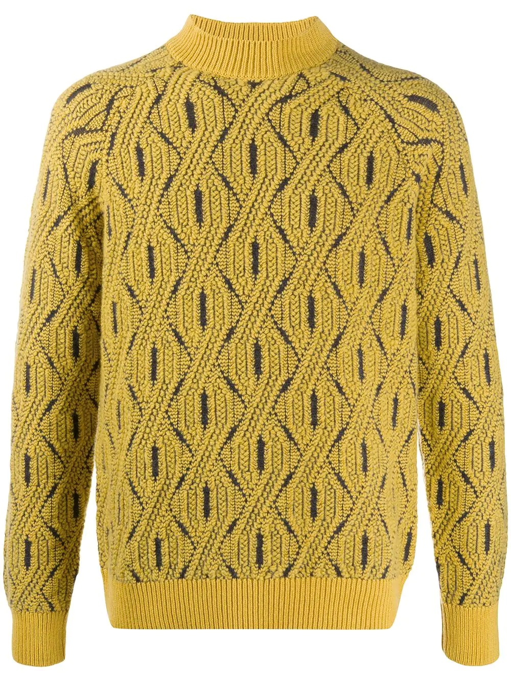 chunky cable knit jumper - 1