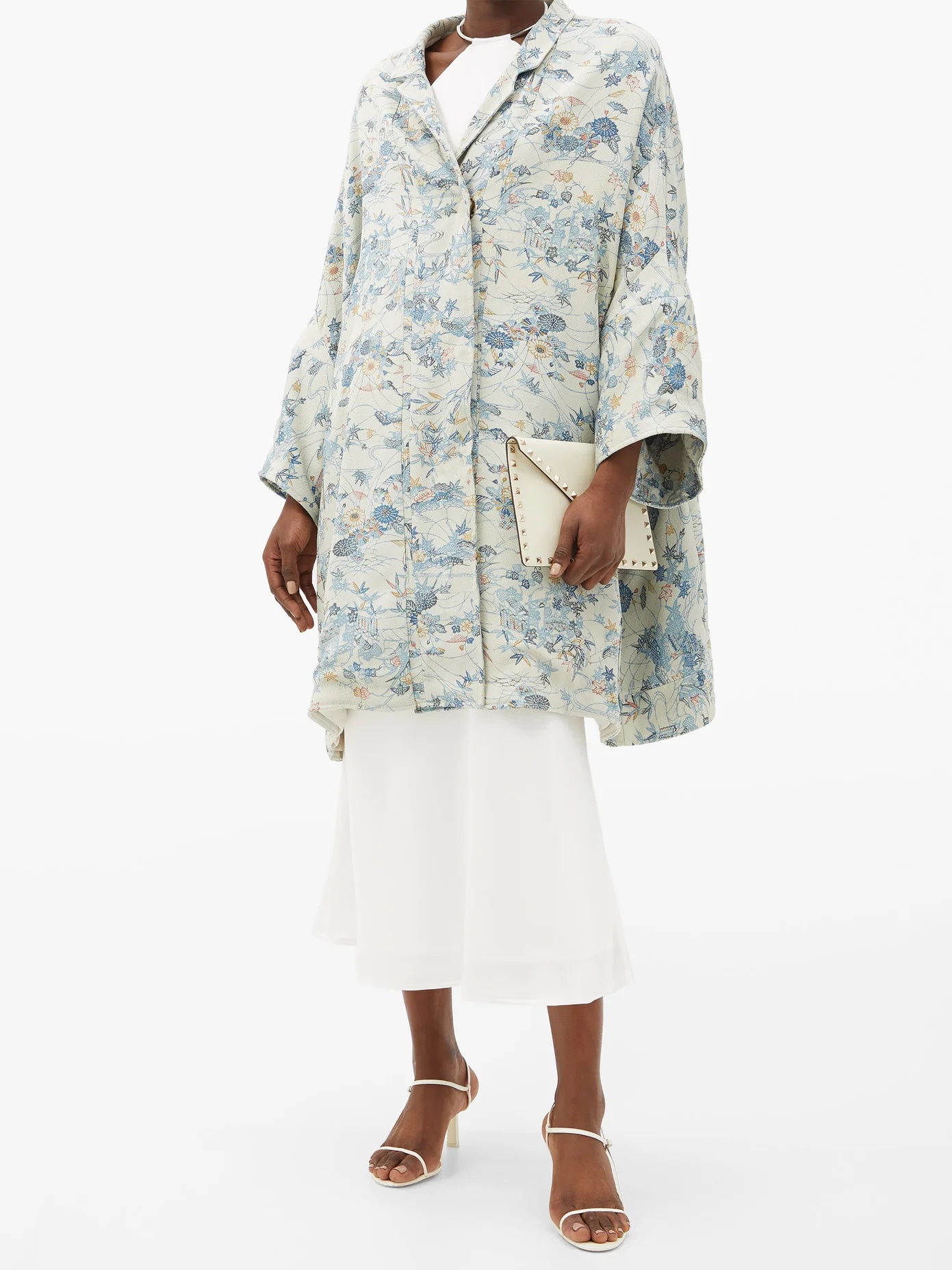 Jasemine 19th-century kimono-inspired silk coat - 2