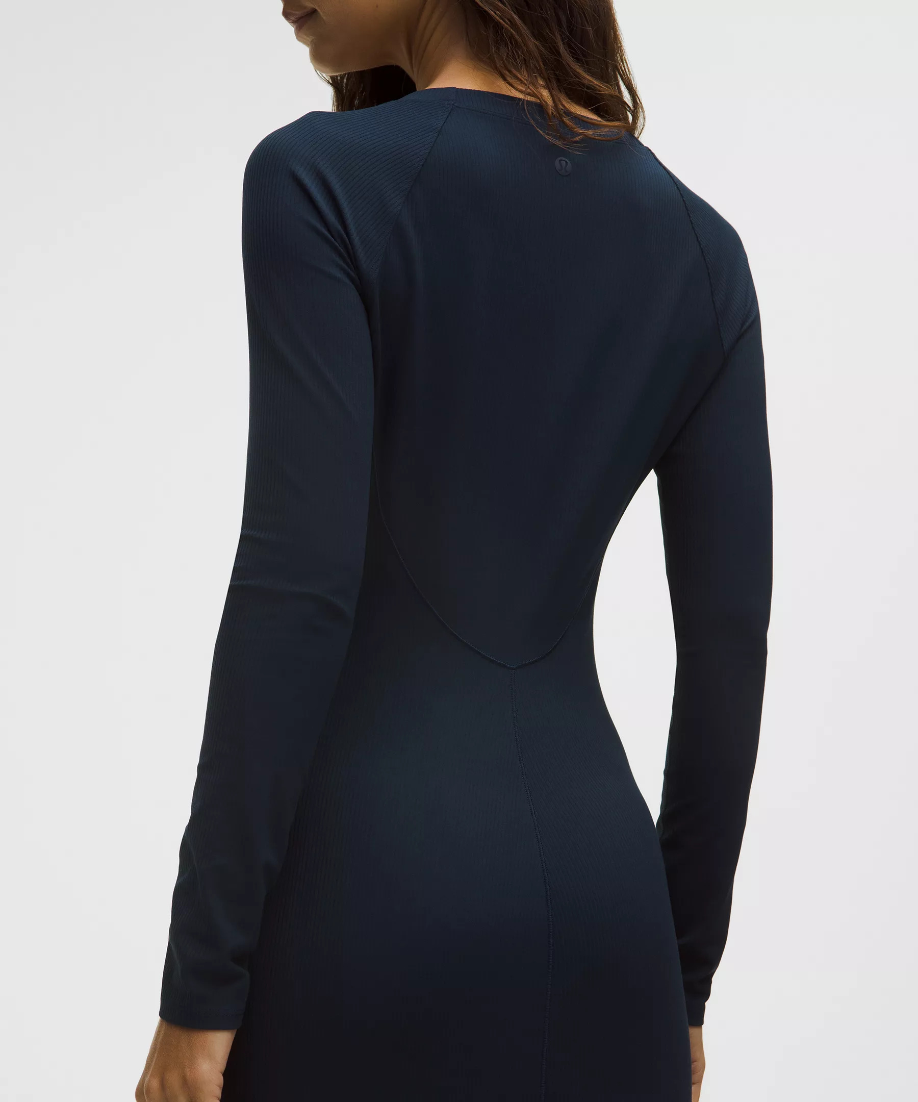 All Aligned Ribbed Long-Sleeve Midi Dress - 5