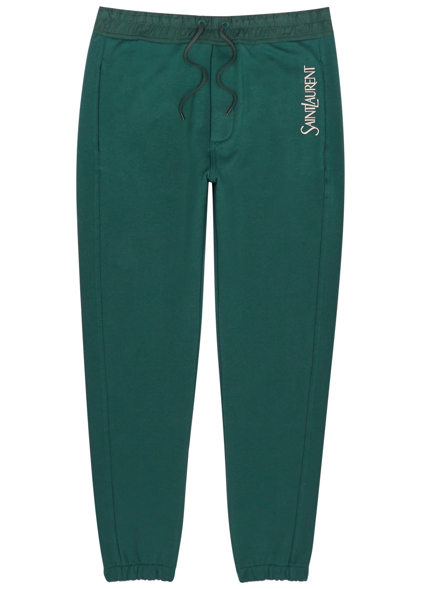Logo-embroidered cotton sweatpants - 1