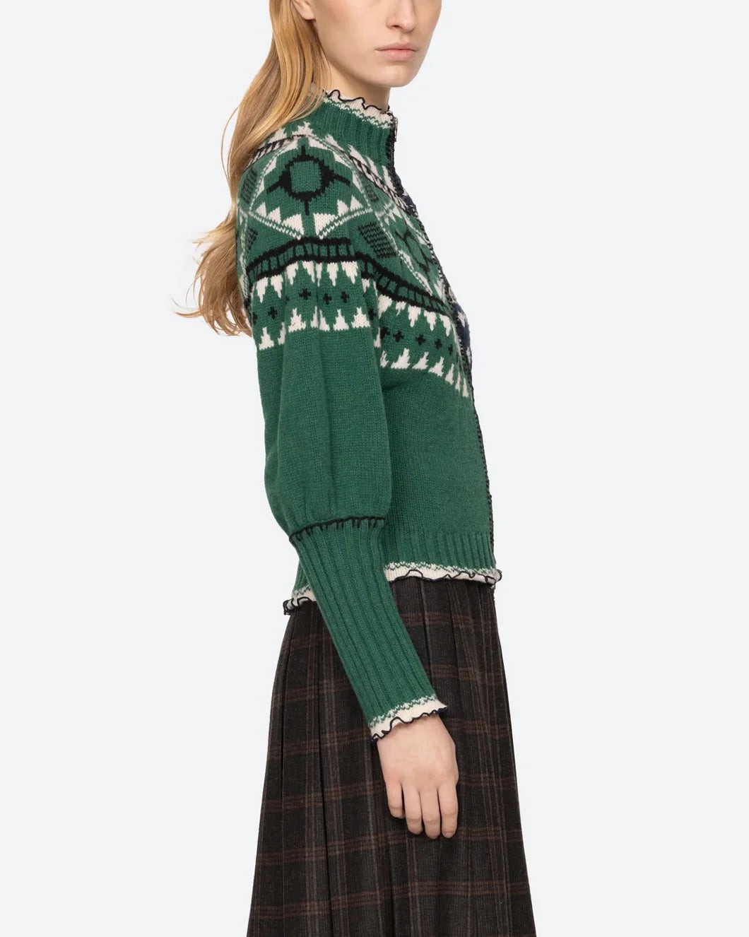 LINEA ZIP FRONT CARDIGAN - 5