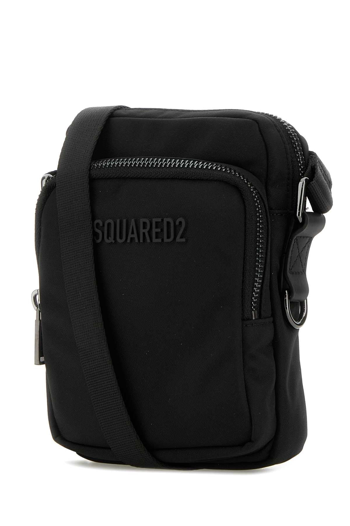 Dsquared Men Black Canvas Urban Crossbody Bag - 2