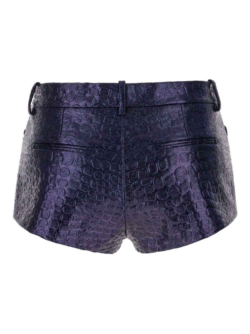 croc-effect shorts - 2
