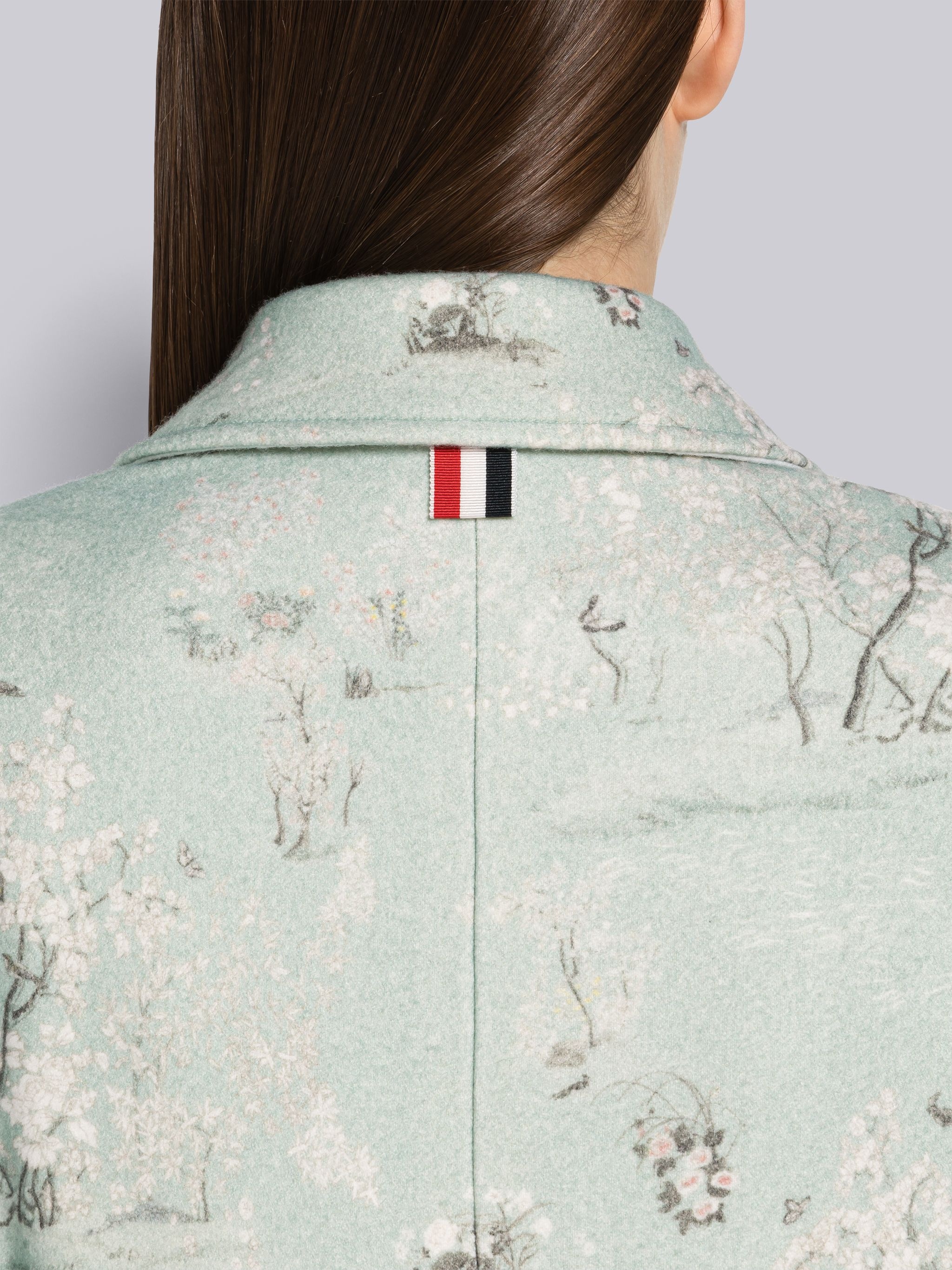 Toile Silk Twill Bal Collar Overcoat - 5