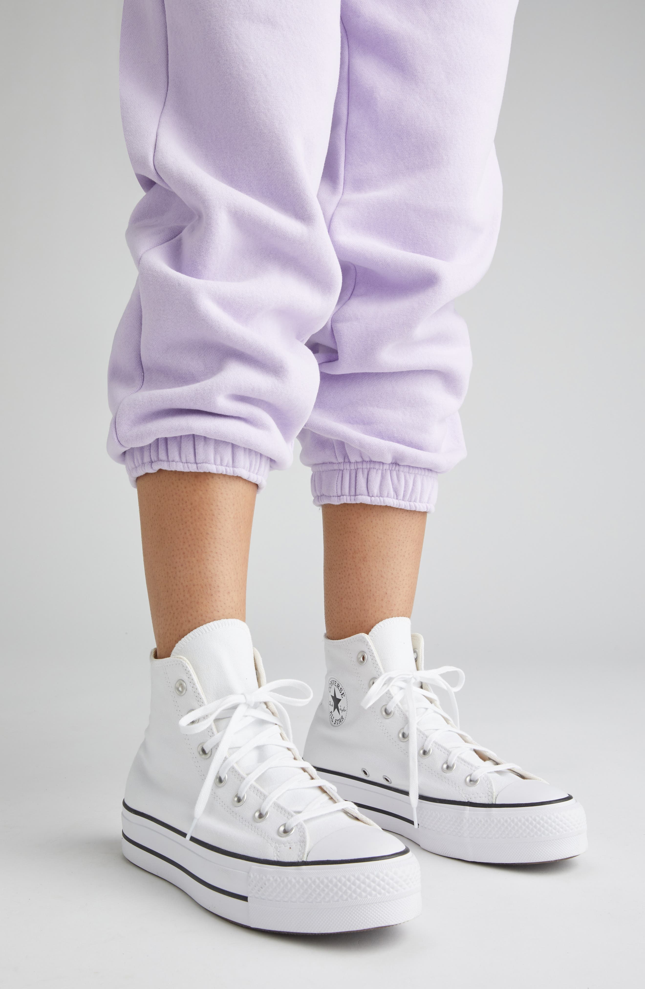 Converse Chuck Taylor® All Star® Lift High Top Platform Sneaker in White/Black/White at Nordstrom - 7