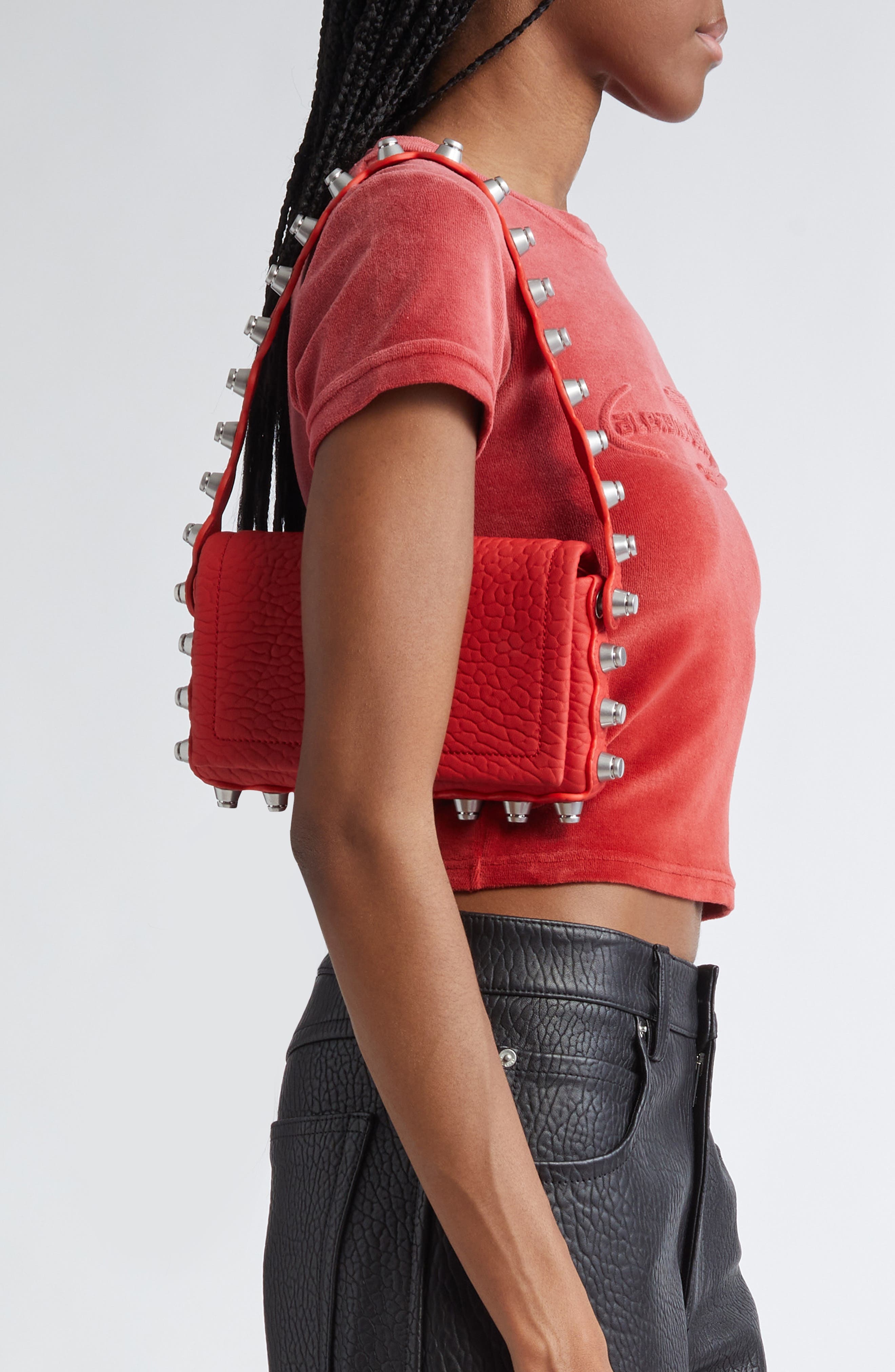 Alexander Wang Roz Crossbody Wallet in 629 Fiery Red at Nordstrom - 3