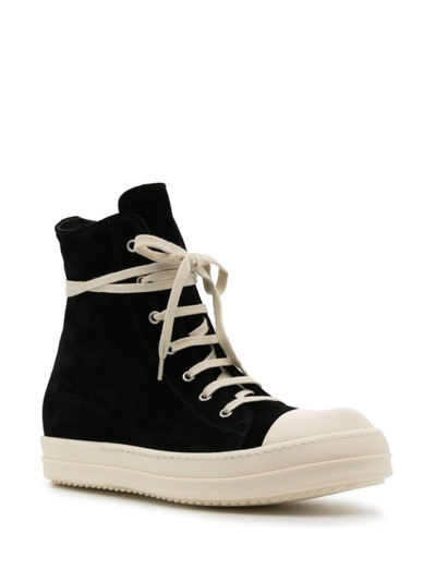 Rick Owens Edfu high-top suede sneakers outlook