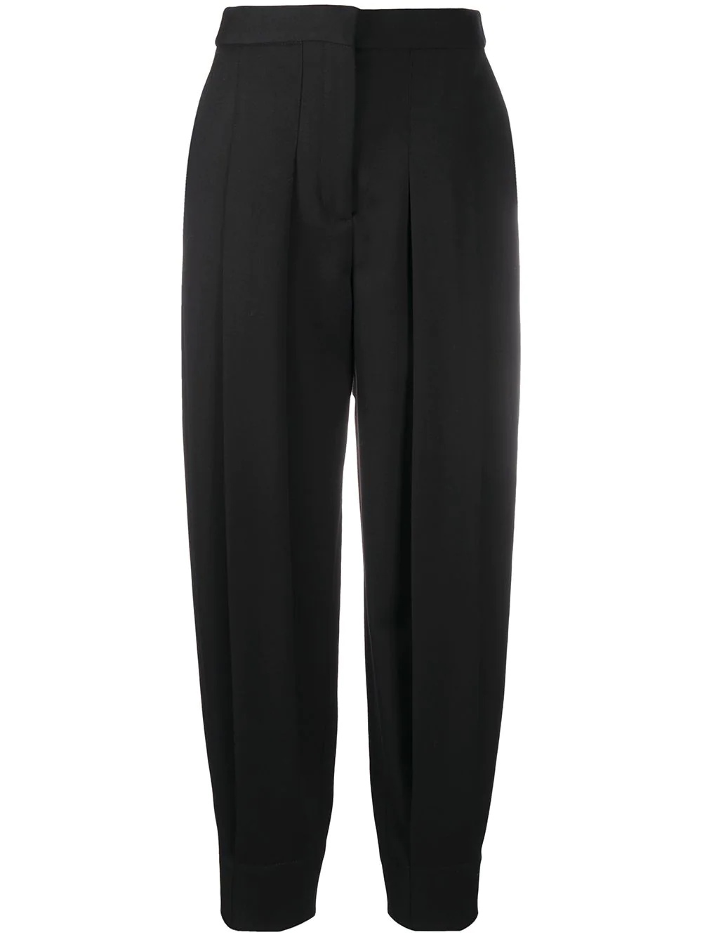 high-waisted tapered trousers - 1