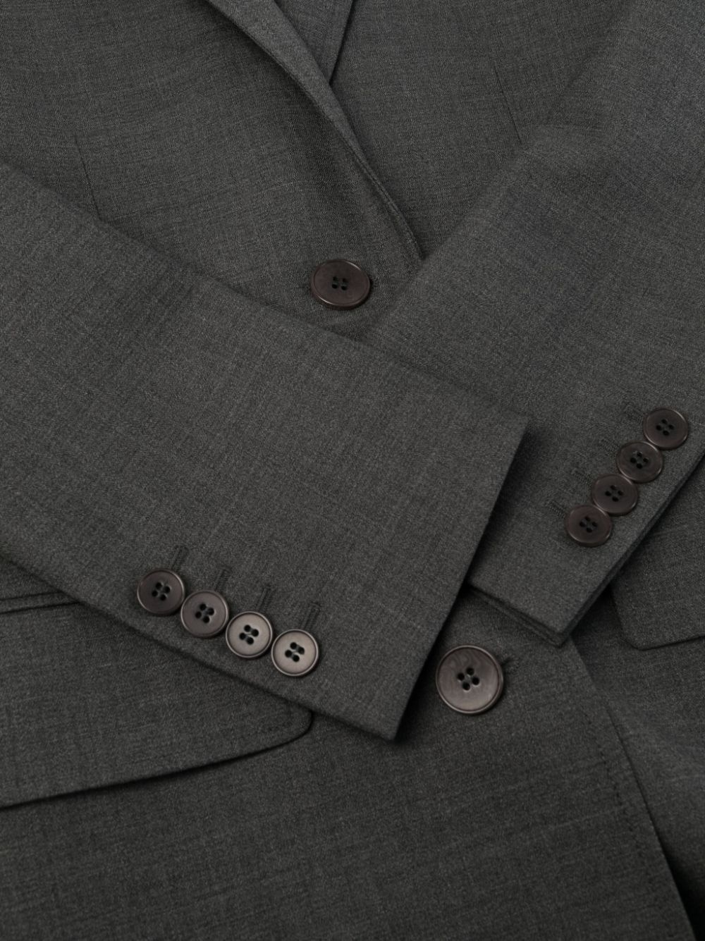 tailored single-breasted coat - 6