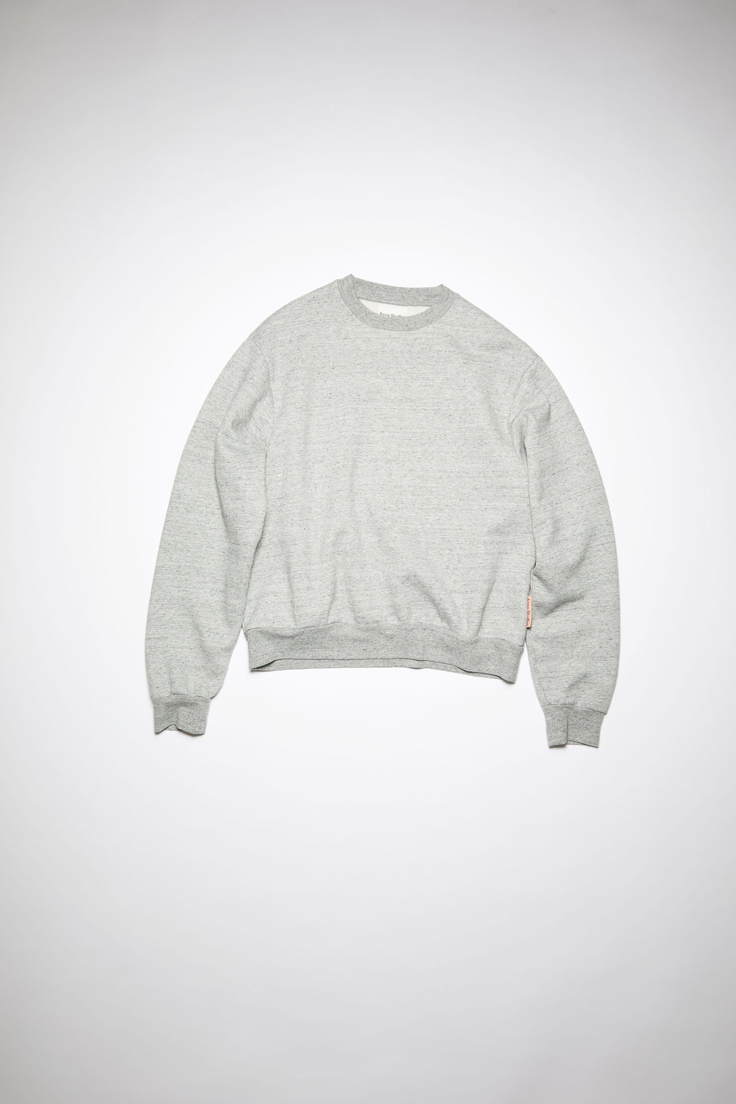Crew neck sweatshirt - Marble grey melange - 1