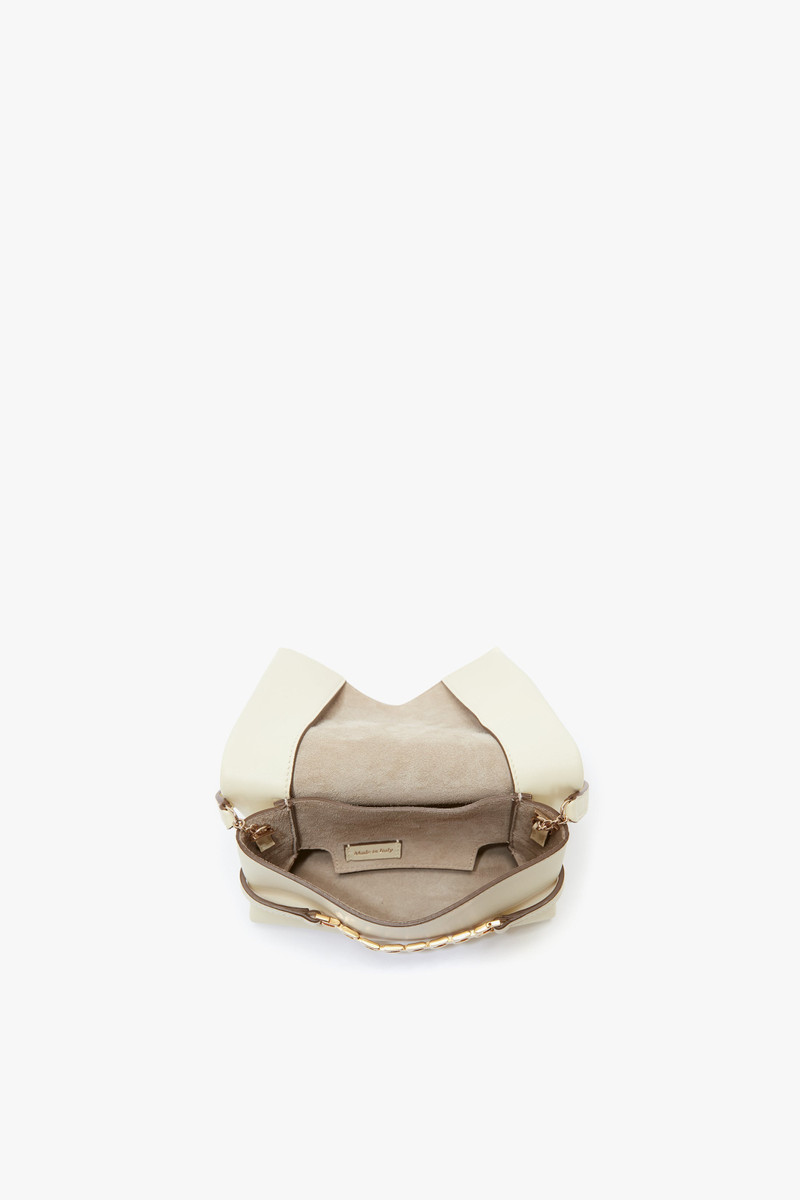 Victoria Beckham Mini Chain Pouch In Banana Leather outlook