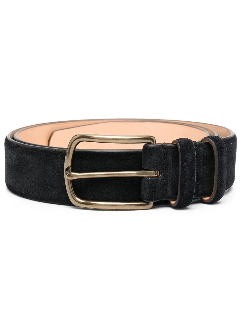antique-effect suede belt - 1