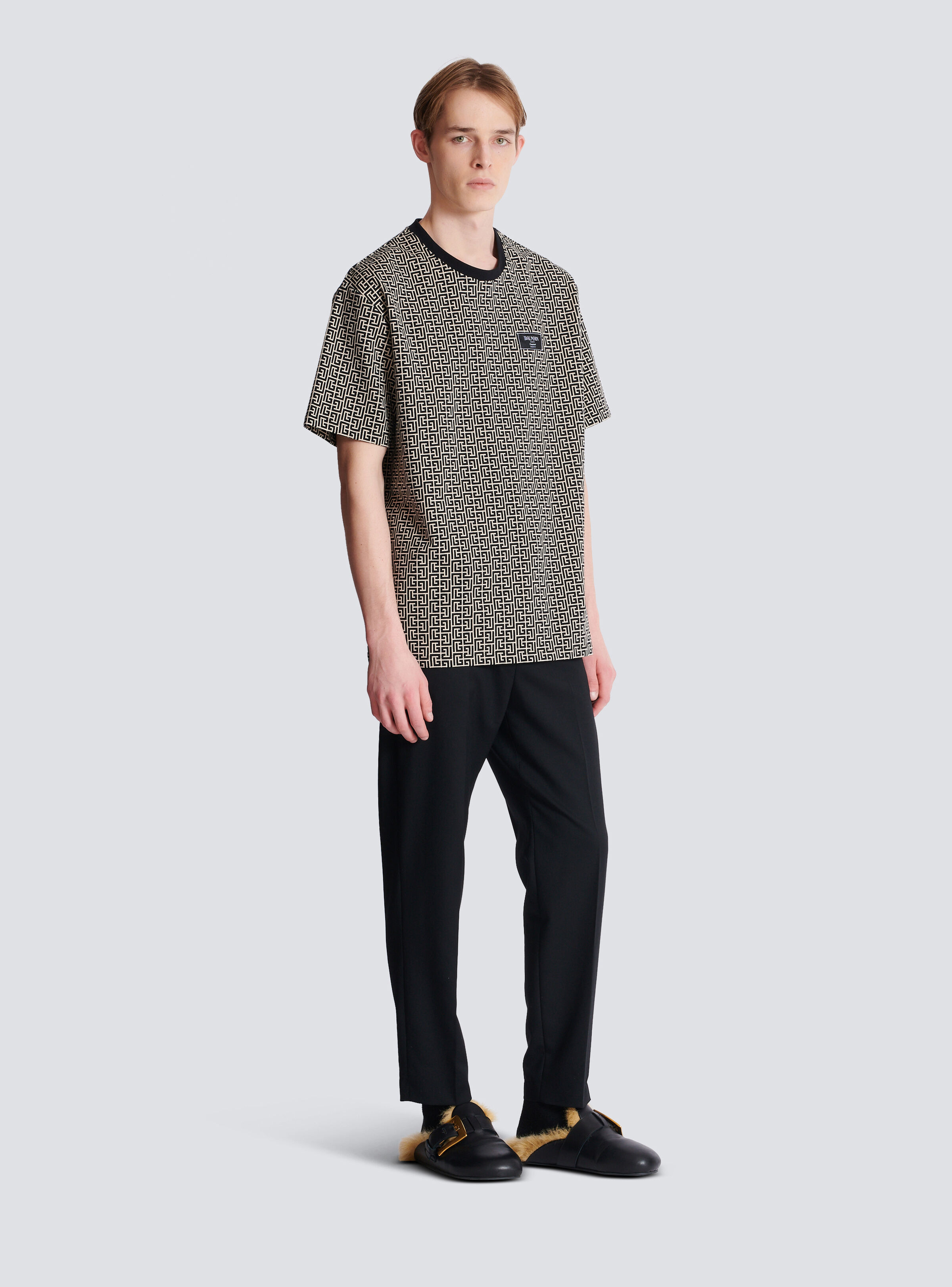 Monogram jacquard T-shirt - 3