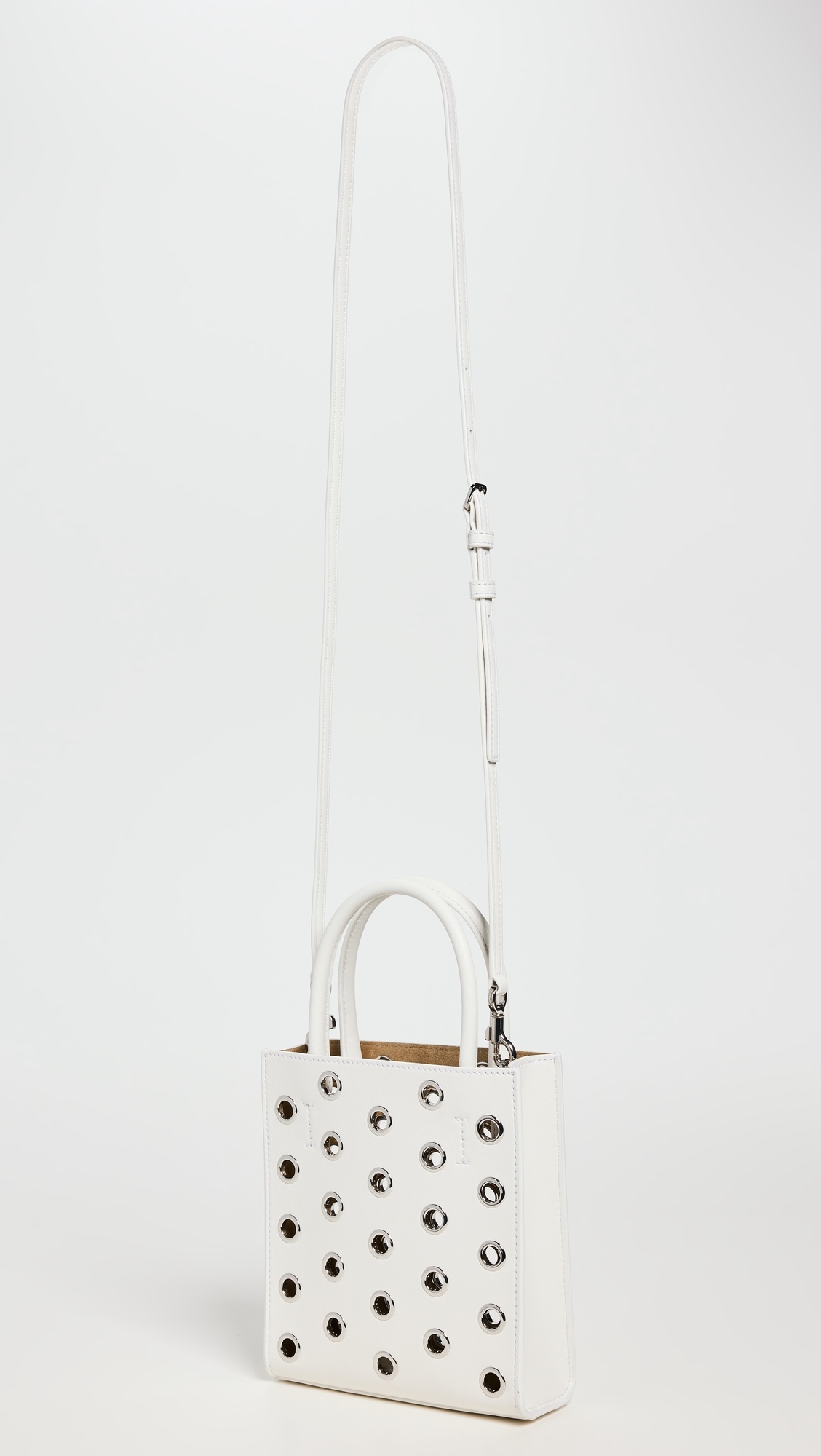 【VERONICA BEARD】国内発送★Small Grommet Shopper Tote Shopper Bag with Grommet Detailing in Off-White | Veronica Beard