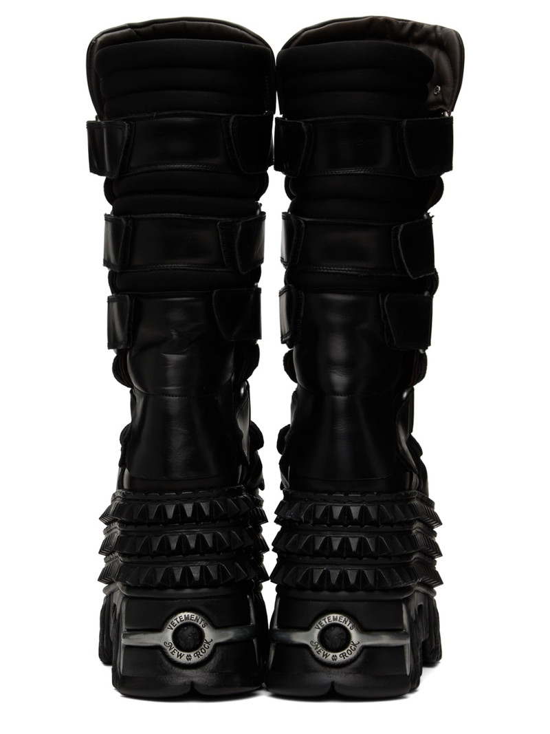 VETEMENTS Black New Rock Edition Tower Boots outlook