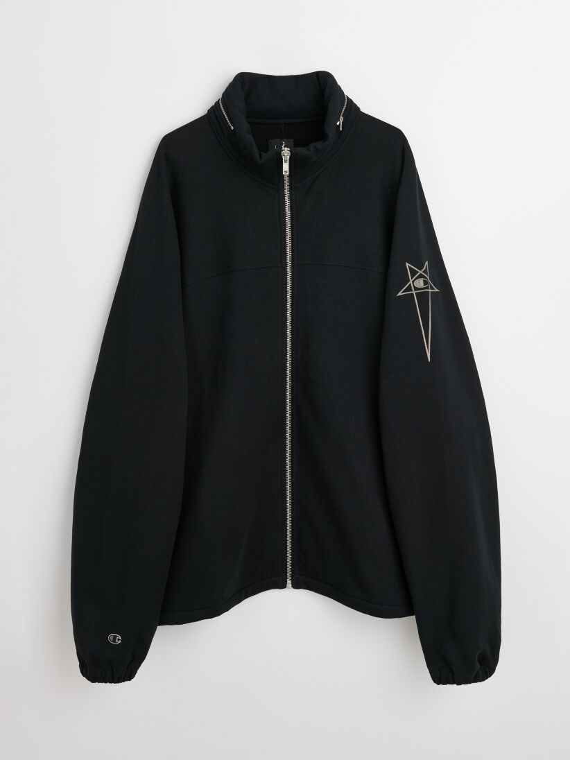 RICK OWENS X CHAMPION JUMBO WINDBREAKER BLACK - 1