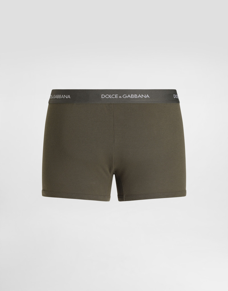 Dolce & Gabbana Ribbed cotton boxer shorts outlook