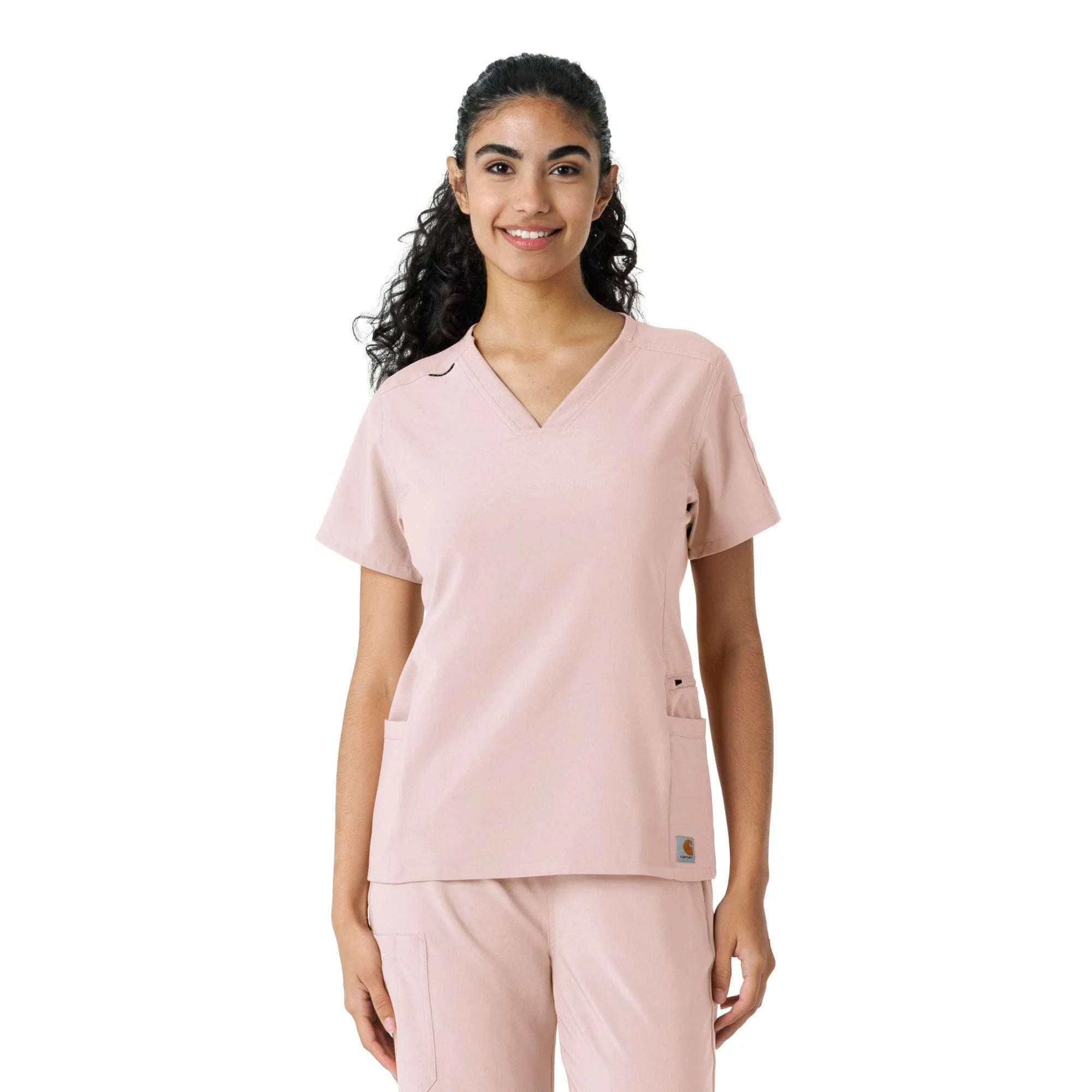 Women's Force Cross-Flex Knit Panel Scrub Top - 1