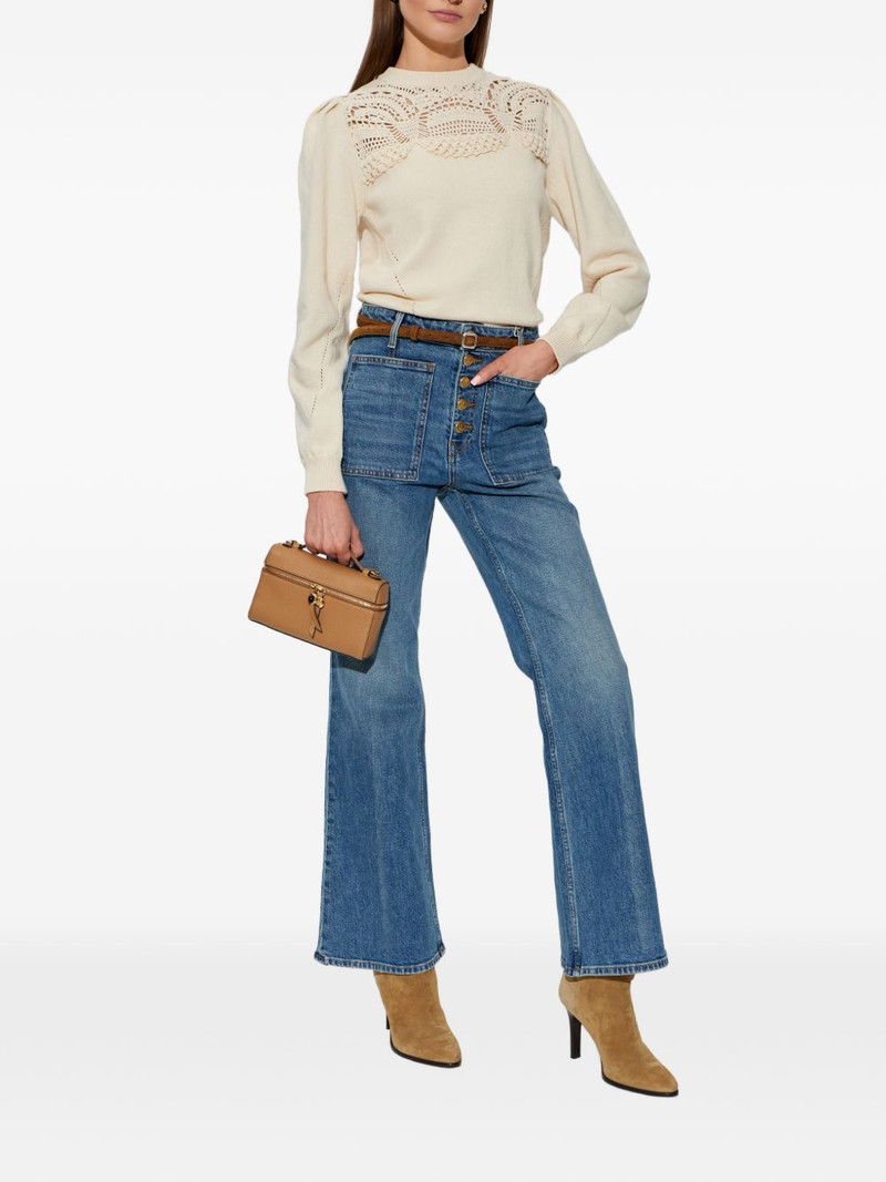 ULLA JOHNSON crochet sweater outlook