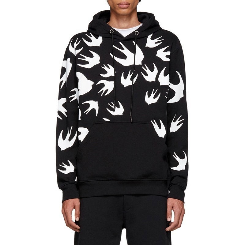 Alexander McQueen Pattern Sweatshirt 'Black' 545412-RLT72-1000 - 3