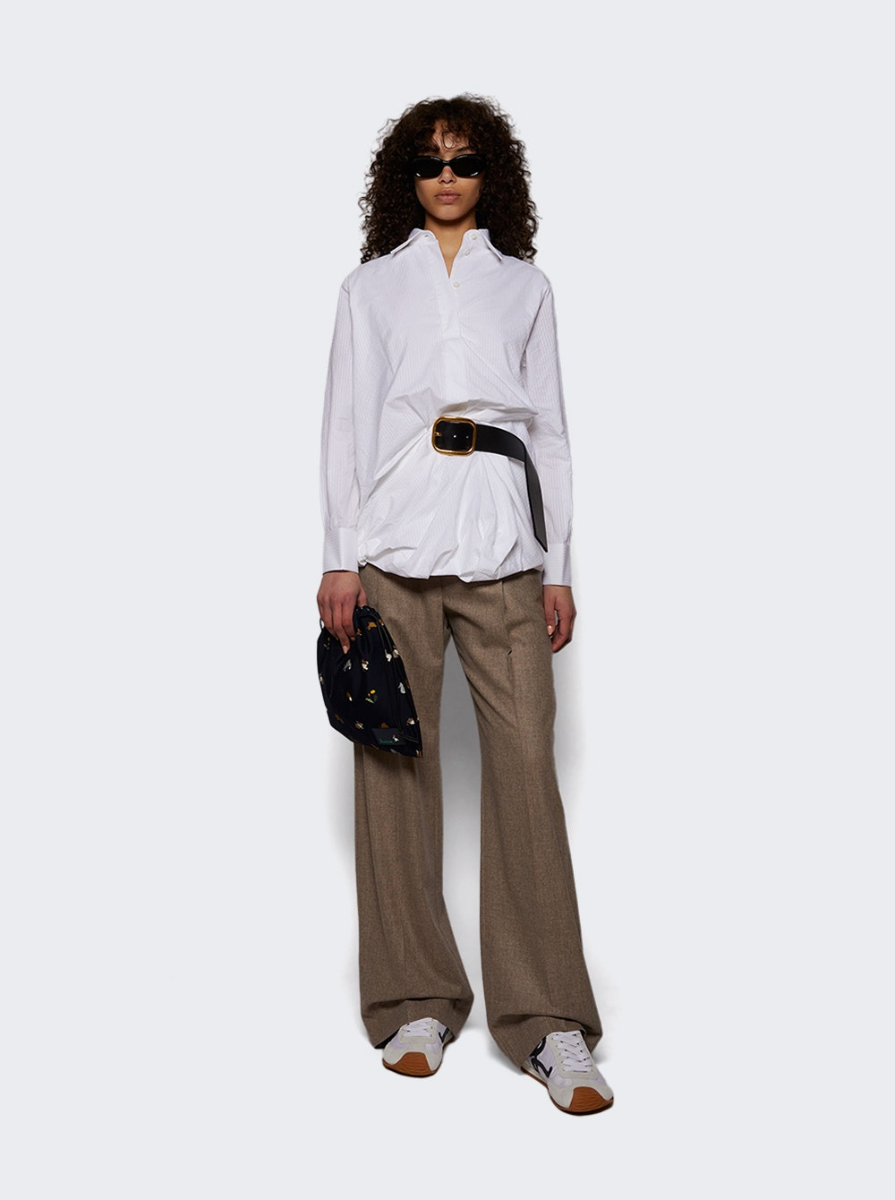 Belted Shirt Optic White - 5