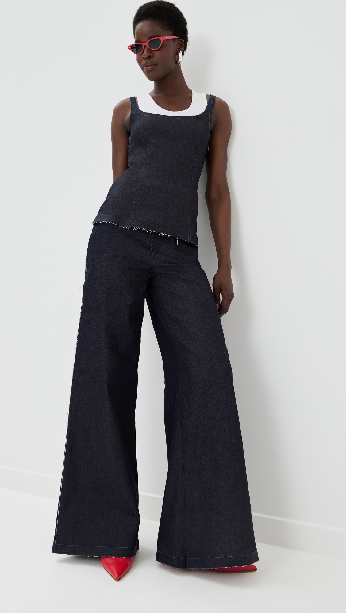 Shaped Top with Straps - 4
