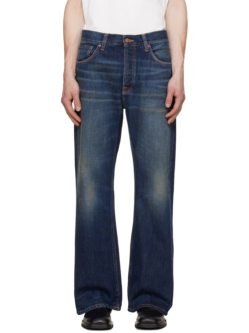 Navy Flare Glenn Jeans - 1