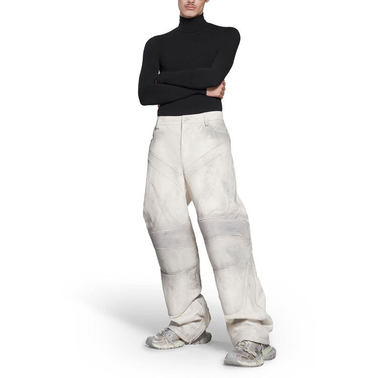 Balenciaga Biker Baggy Pants 'White' 747080TOS149012 - 3