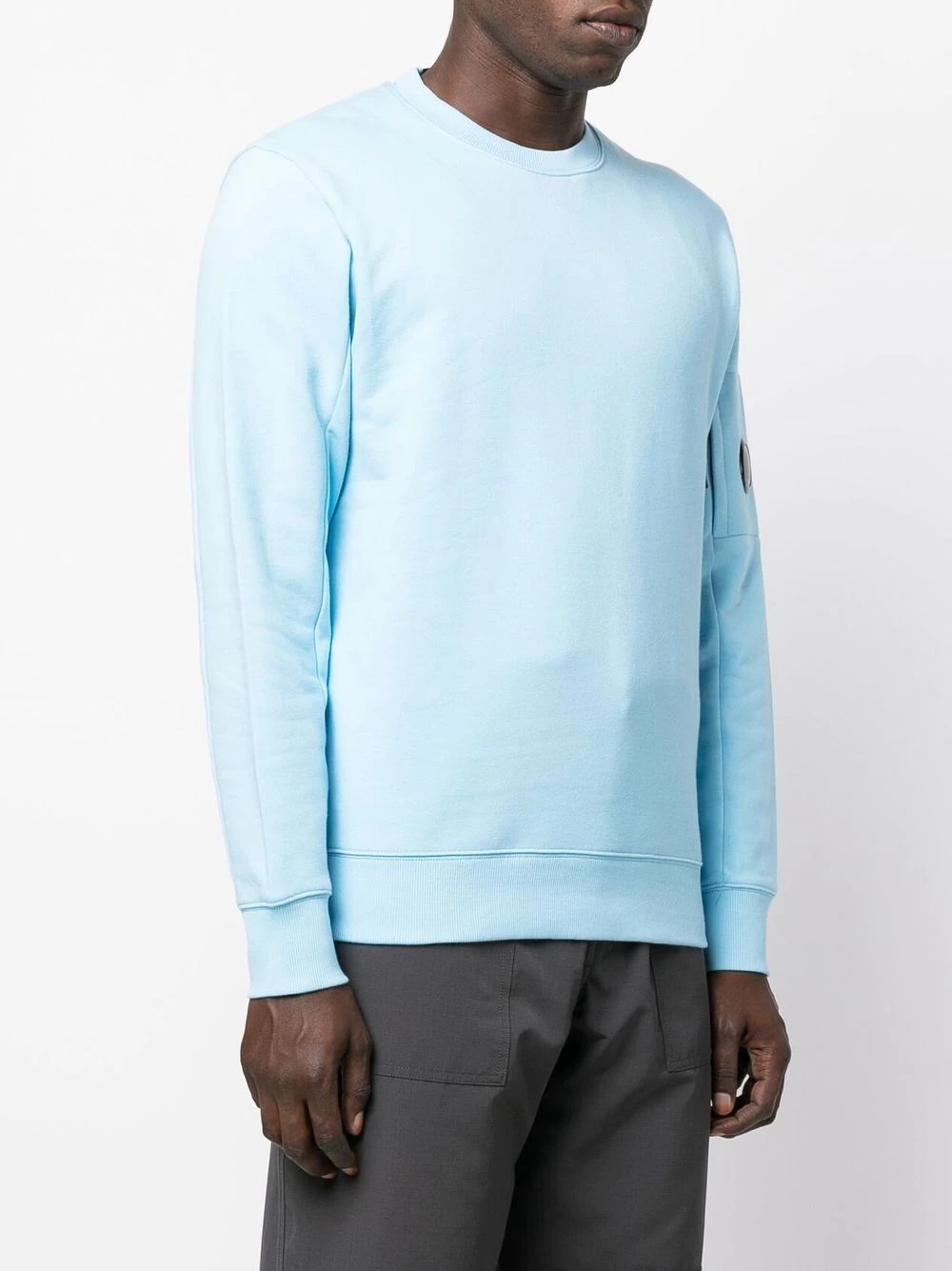 Lens-detail crew neck jumper - 3