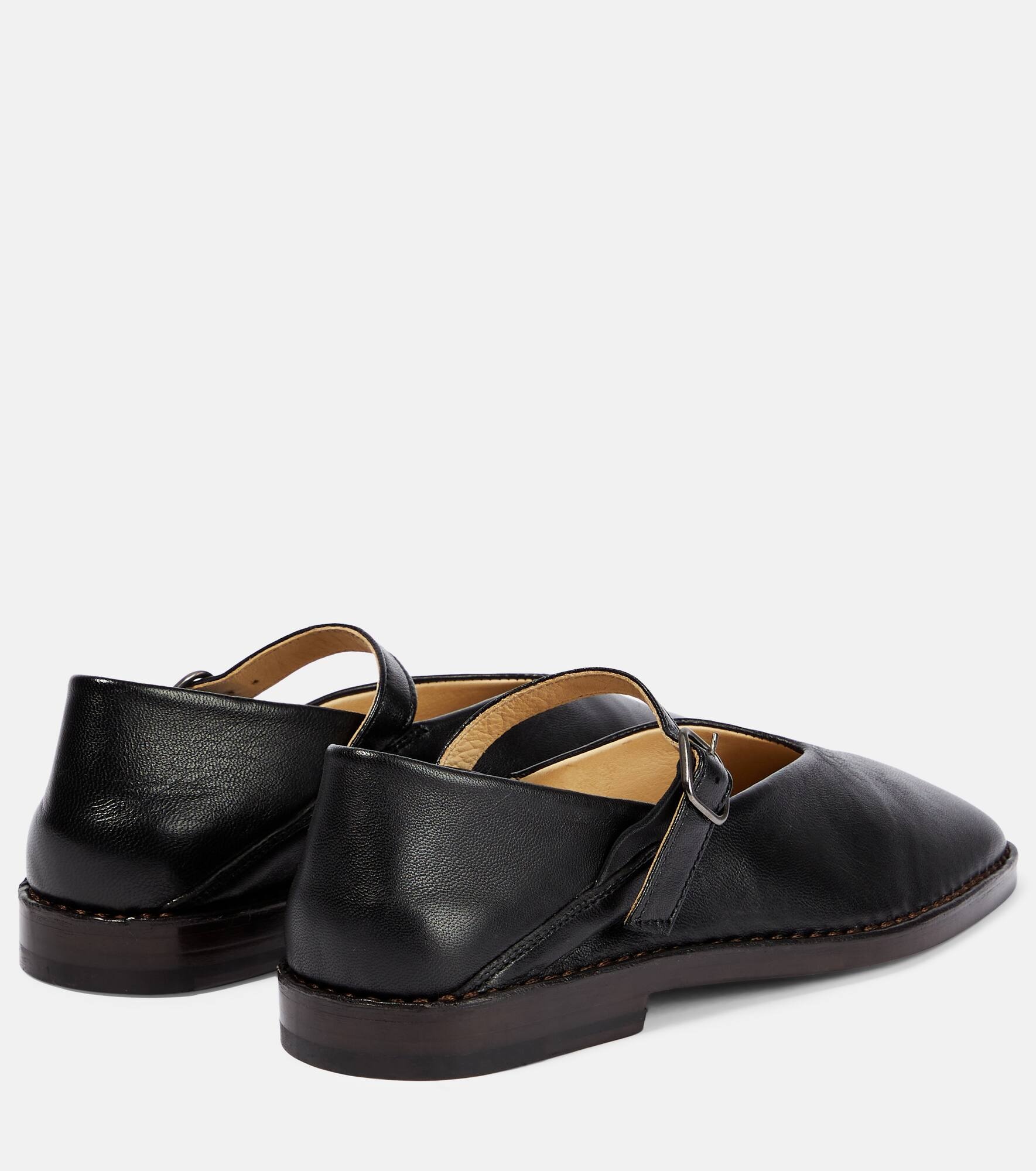 Leather Mary Jane ballet flats - 2