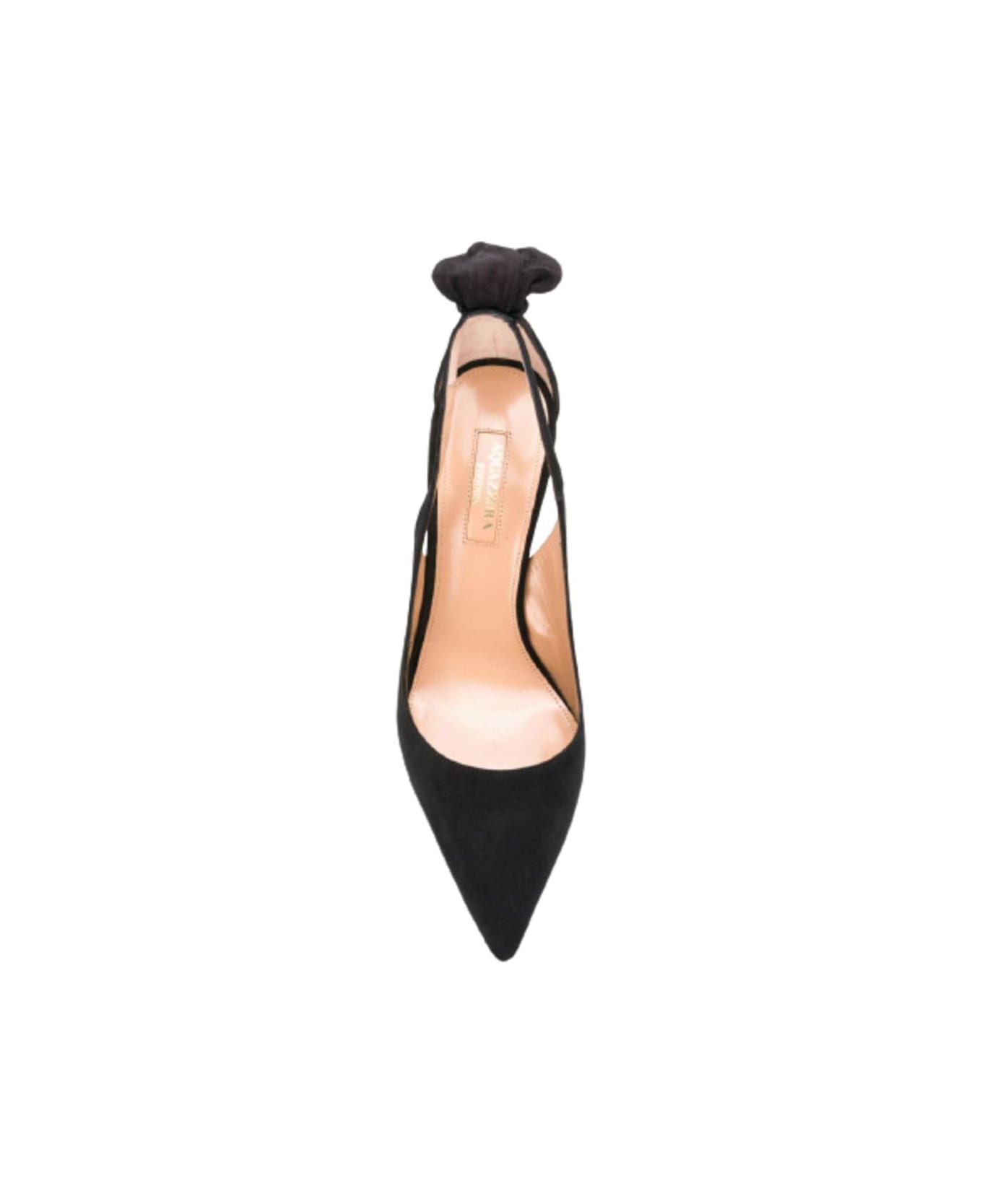 Black Suede Pumps - 4