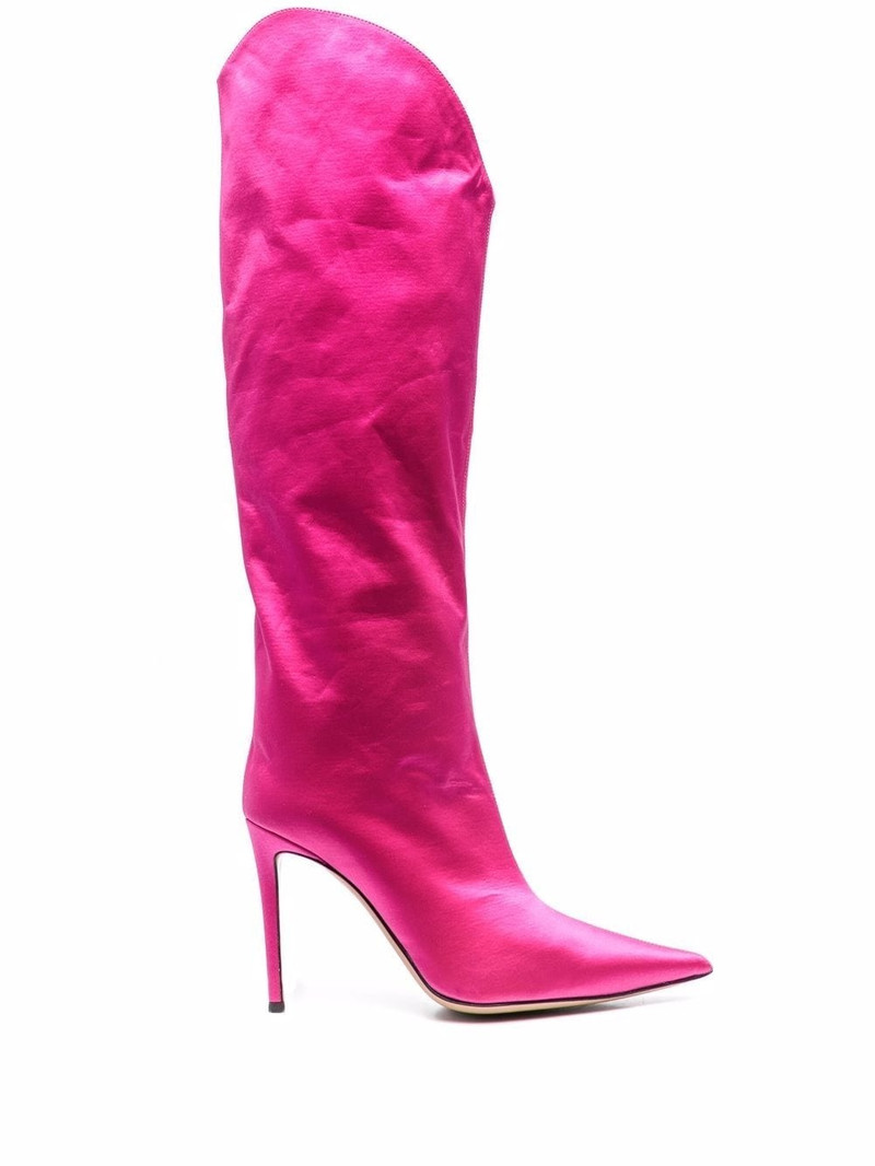 Alex satin boots 1