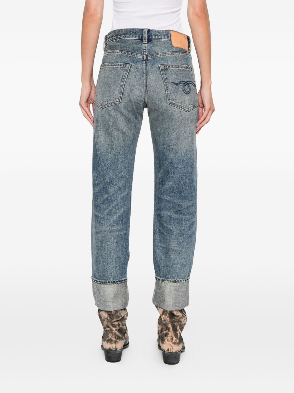 logo-patch jeans - 4