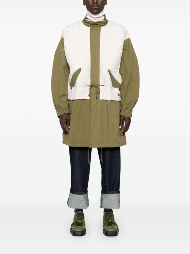 Junya Watanabe MAN x Richmond Knitwear panelled parka outlook