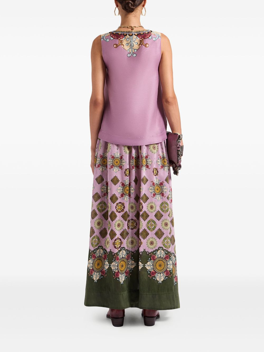 floral-print maxi skirt - 3