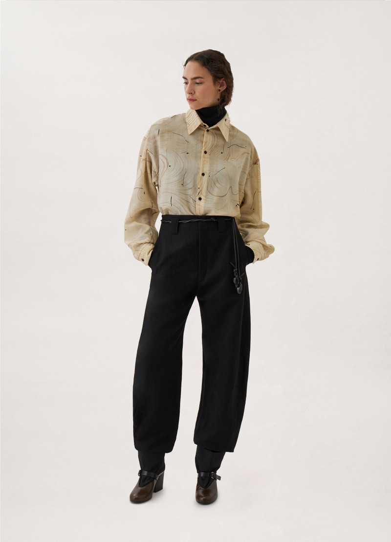 PRINTED REGULAR COLLAR TWISTED SHIRT
WOOD WOOL PRINT 10