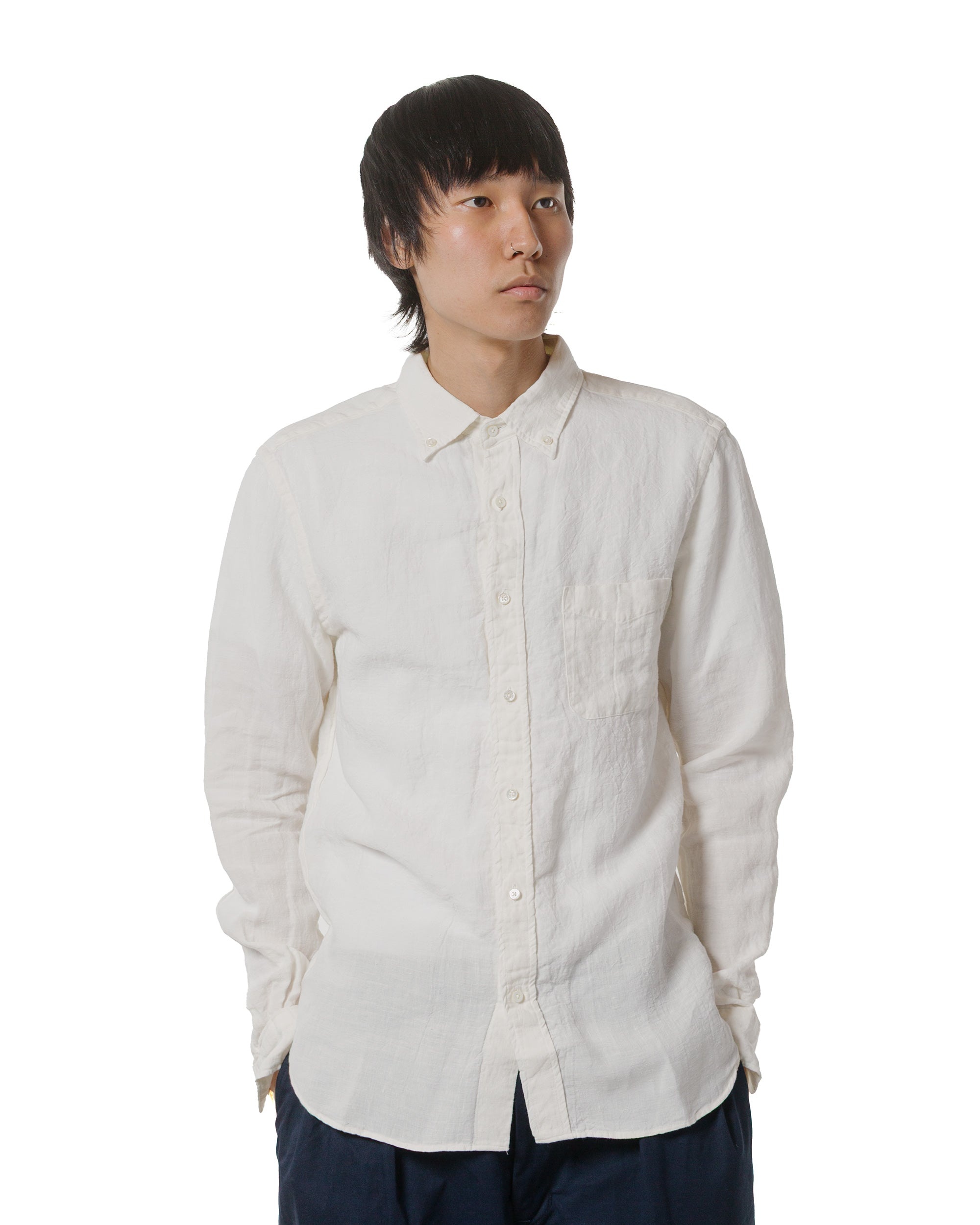B.D. 1/40 Linen Chambray White - 2