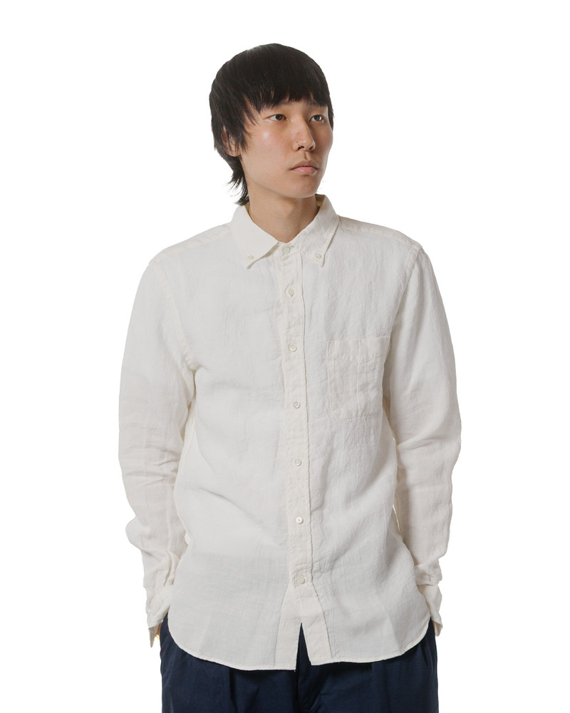 BEAMS PLUS B.D. 1/40 Linen Chambray White outlook